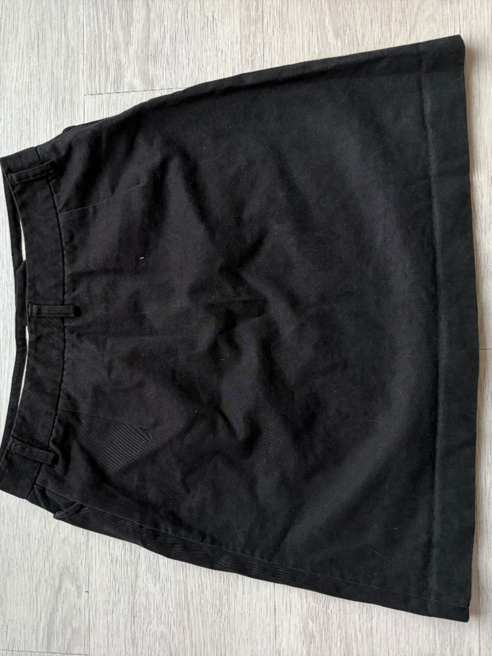 Black denim armani exchange skirt